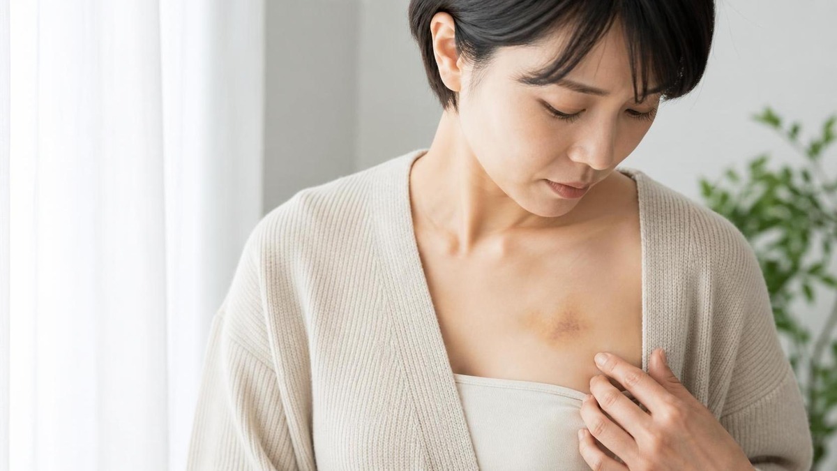 胸 内出血 痛くない時の原因は？あざの変化と注意すべき症状