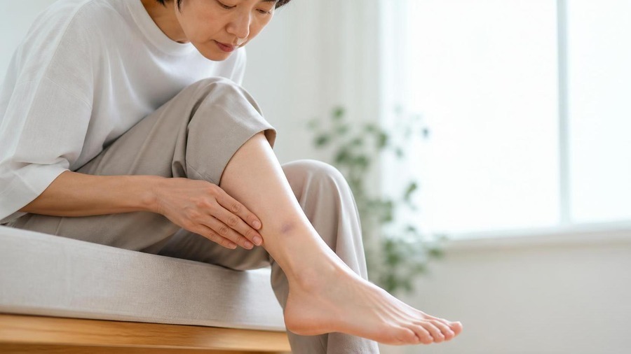 普通の打撲あざとの違い