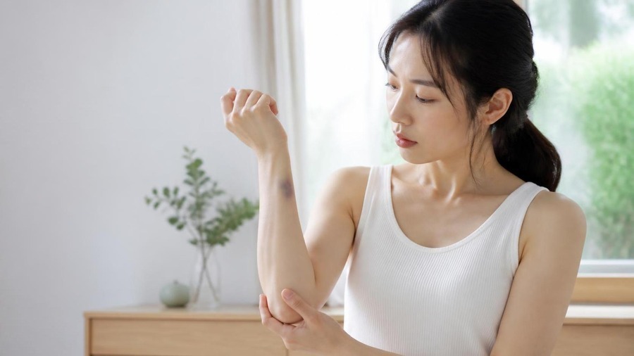 打撲・圧迫・運動でできる内出血