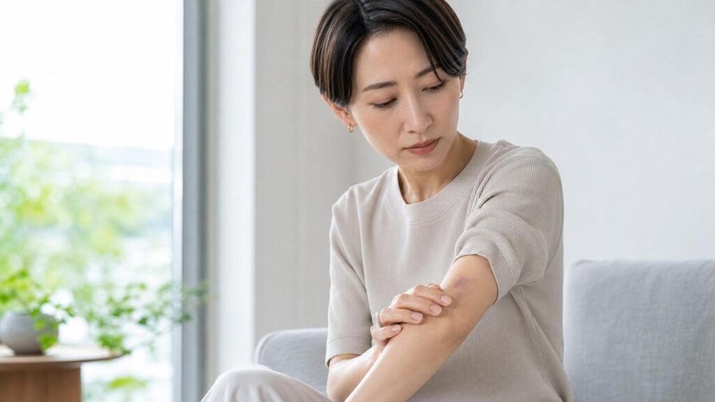 あざが治らない原因は？長引く内出血と病院へ行く目安