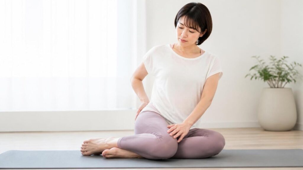 女座り できない原因は？股関節・膝・骨盤の硬さを解説