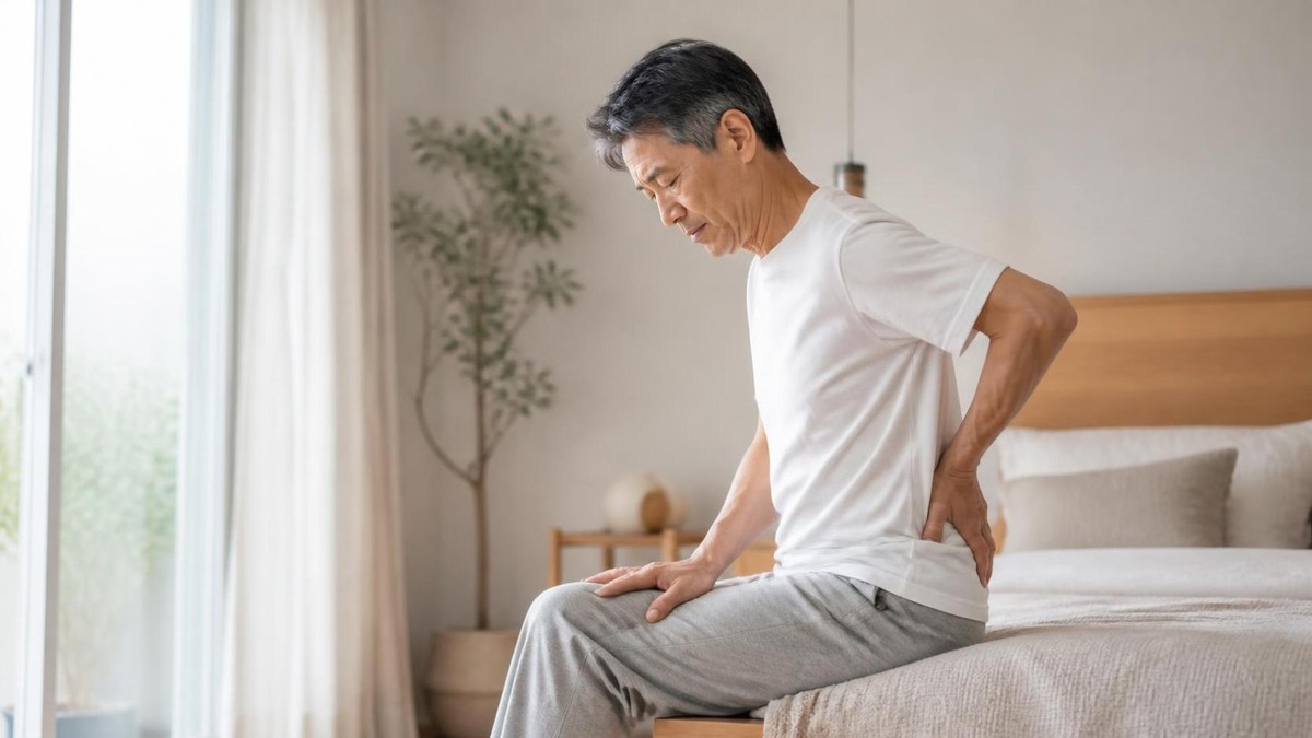 腰が痛くて起き上がれない時の対処法|急な腰痛で動けない時の受診目安 タイトル画像