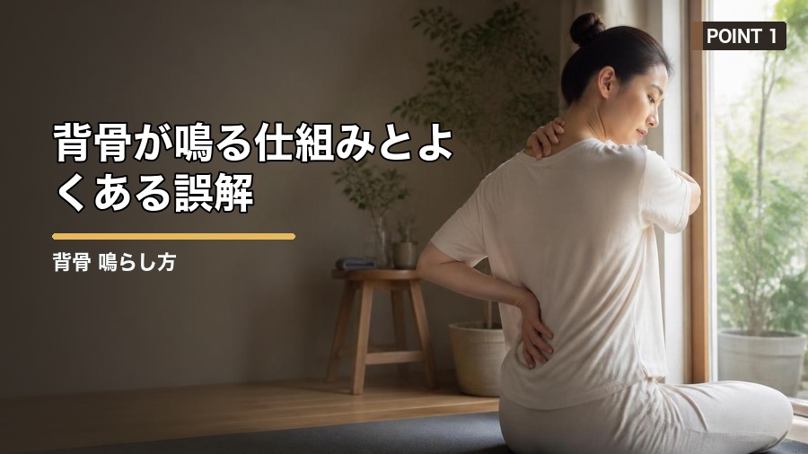 背骨 鳴らし方で注意したいこと|安全なセルフケアを解説 見出し画像1