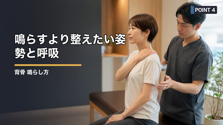 背骨 鳴らし方で注意したいこと|安全なセルフケアを解説 見出し画像4