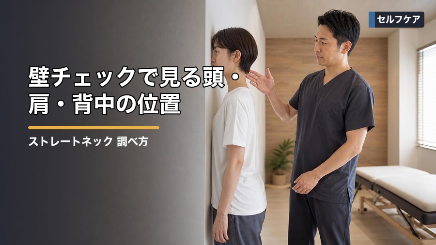 ストレートネック 調べ方|自宅で確認する姿勢チェックと注意点 見出し画像2