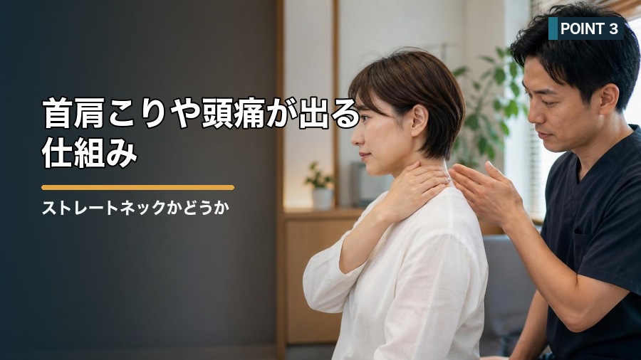 ストレートネックかどうか確認する方法|姿勢と症状の見分け方 見出し画像3