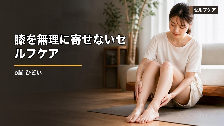 o脚 ひどい時に見直したい原因｜膝だけでなく全身から整える 見出し画像4