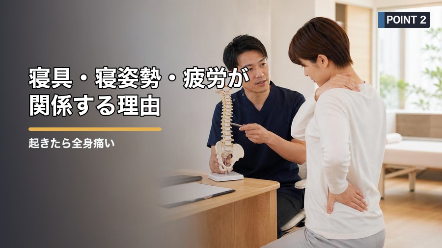 起きたら全身痛い原因は?寝具・疲労・自律神経から見直す方法 見出し画像2