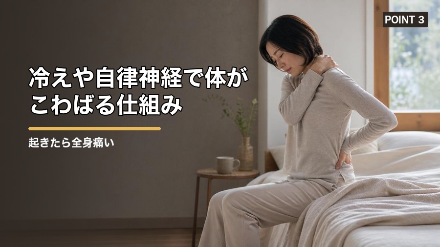 起きたら全身痛い原因は?寝具・疲労・自律神経から見直す方法 見出し画像3