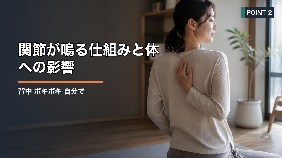 背中 ボキボキ 自分で鳴らすのは大丈夫?リスクと整え方を解説 見出し画像2