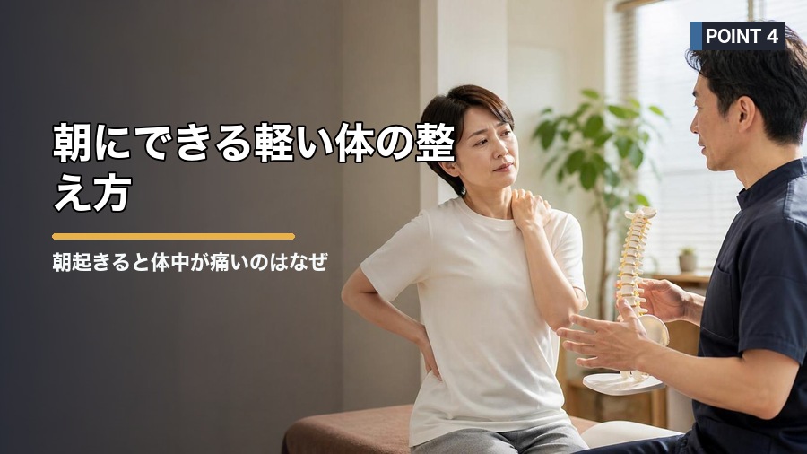 朝起きると体中が痛いのはなぜ?寝姿勢と疲労から考える原因 見出し画像4